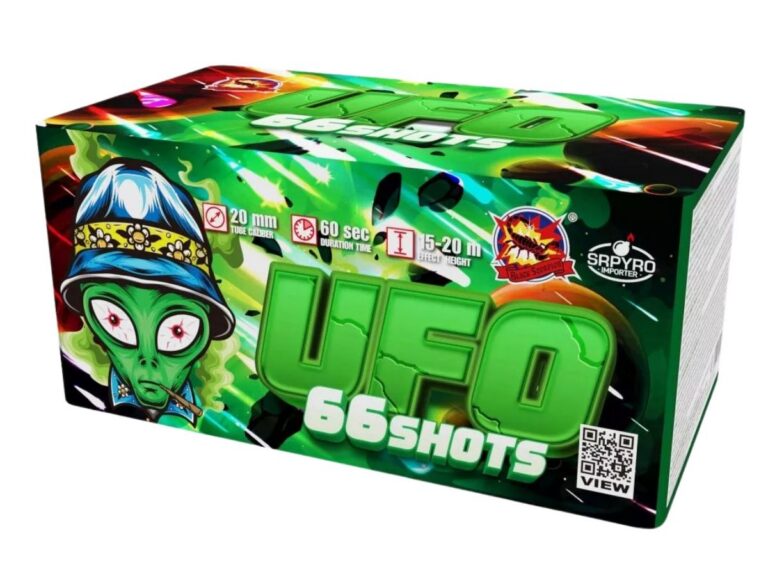 Ohňostroj UFO 66 rán 20 mm